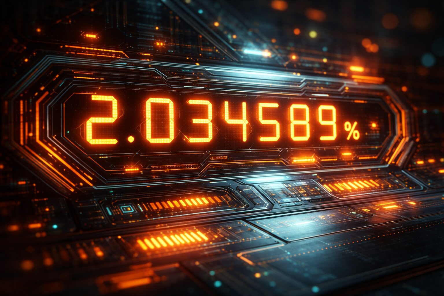 ダイバージェンスカウンターをイメージしたデジタルカウンターのイラスト